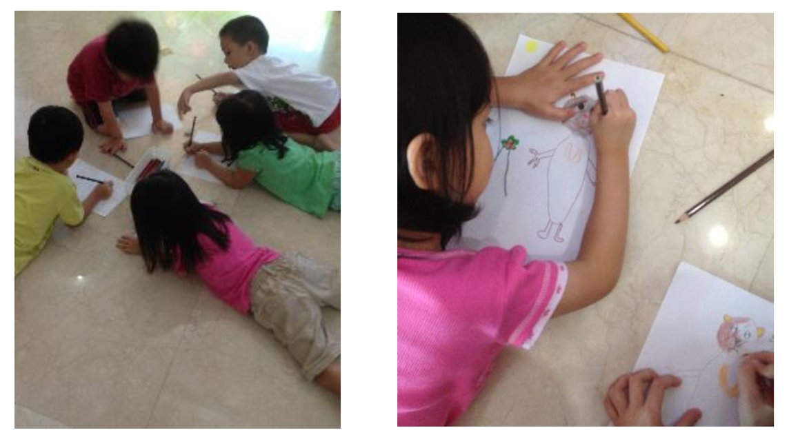 children expressed their feelings about the camp